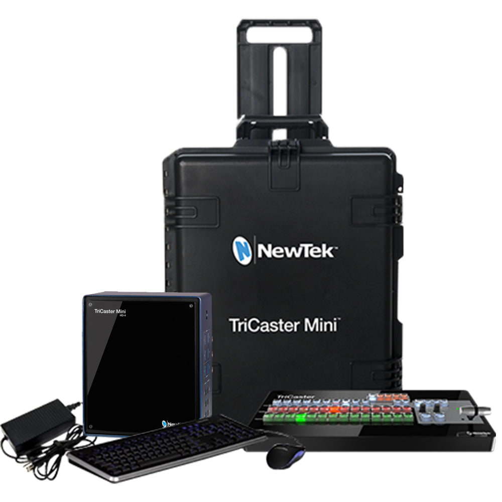 TriCaster Mini Advanced HD-4 & Mini Control Surface Bundle with Travel Case